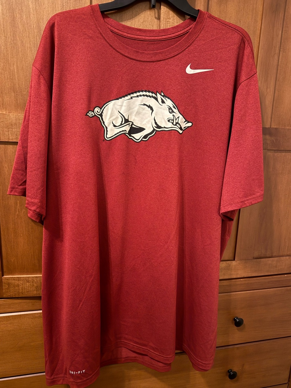 Nike Men's Arkansas Razorbacks Dri-FIT T-Shirt - Size 3XLT Heather Maroon NCAA